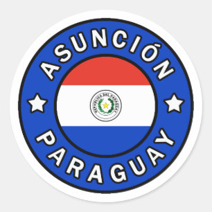 Asunción Paraguay Classic Round Sticker