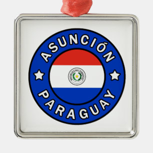 Asunción Paraguay Metal Tree Decoration