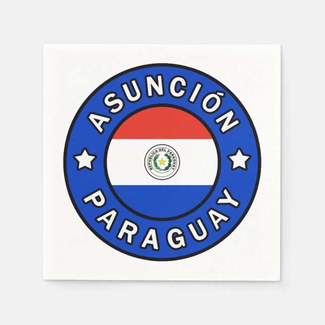 Asunción Paraguay Napkin (Front)