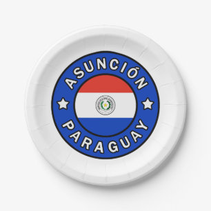 Asunción Paraguay Paper Plate