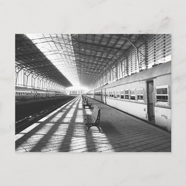 Aswan Egypt, Interior of Aswan Dam Train Station Postcard (Front)