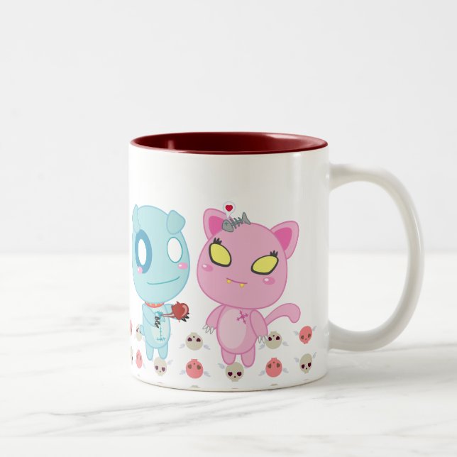 Asyl & Nadel Valentine - My Heart is Yours Two-Tone Coffee Mug (Right)