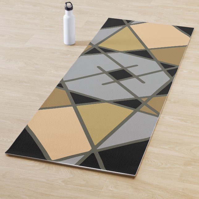 Asymmetrical Patterned Yoga Mat by Joya Eve (In Situ)