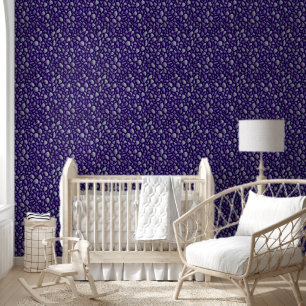 Asymmetrical Purple Sea Shells Wallpaper