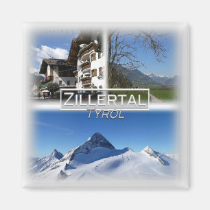AT0019 Europe, Austria, Tyrol, Zillertal, Fridge Magnet