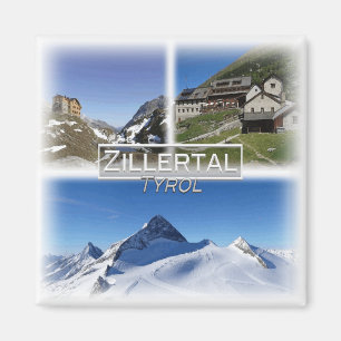 AT0020 Europe, Austria, Tyrol, Zillertal, Fridge Magnet