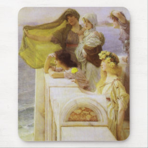At Aphrodite's Cradle by Sir Lawrence Alma Tadema Mouse Mat