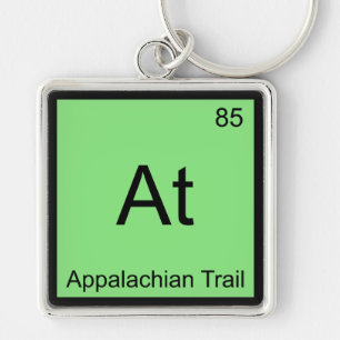 At - Appalachian Trail Chemistry Element Symbol T Key Ring