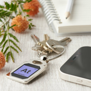 At - Atalanta Greek Chemistry Periodic Table Key Ring