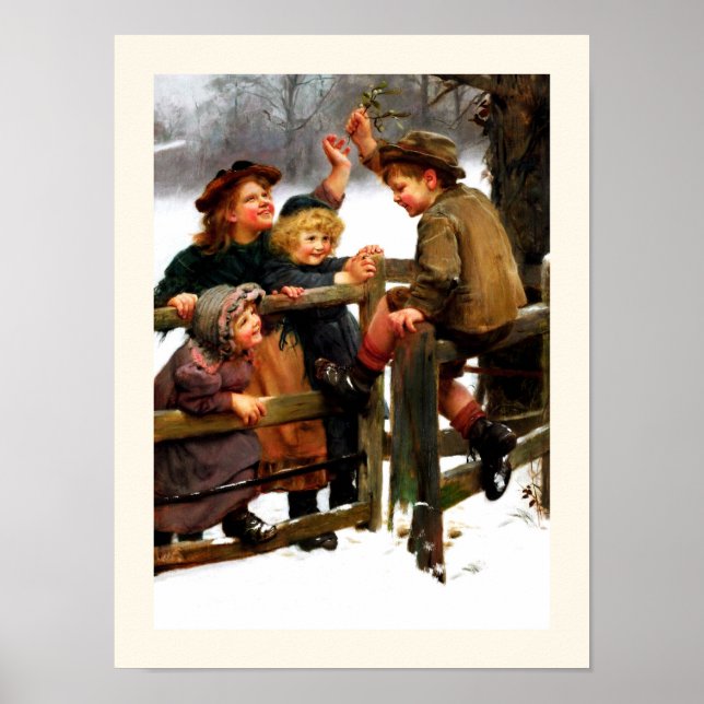 "At Bay". Vintage Art by Arthur Elsley  Poster (Front)