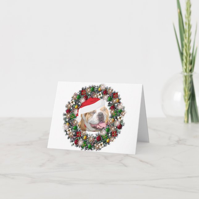 At Christmas - Bulldog Holiday Card (Front)