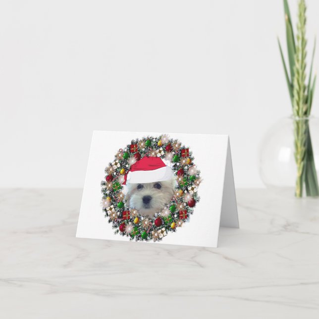 At Christmas - Havanese Holiday Card (Front)