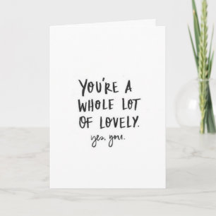 AT "CHRISTMAS" IT WILL BE "LOVELY" TO BE WITH YOU! HOLIDAY CARD