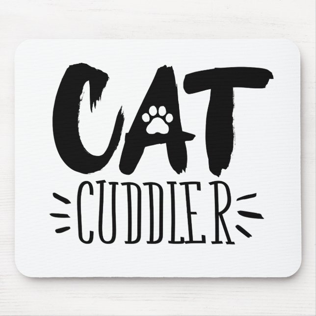 at Cuddler Happy Cuddler Aesthetic Cat Pictures  Mouse Mat (Front)