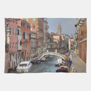 At Dorsoduro, Venice Italy Tea Towel