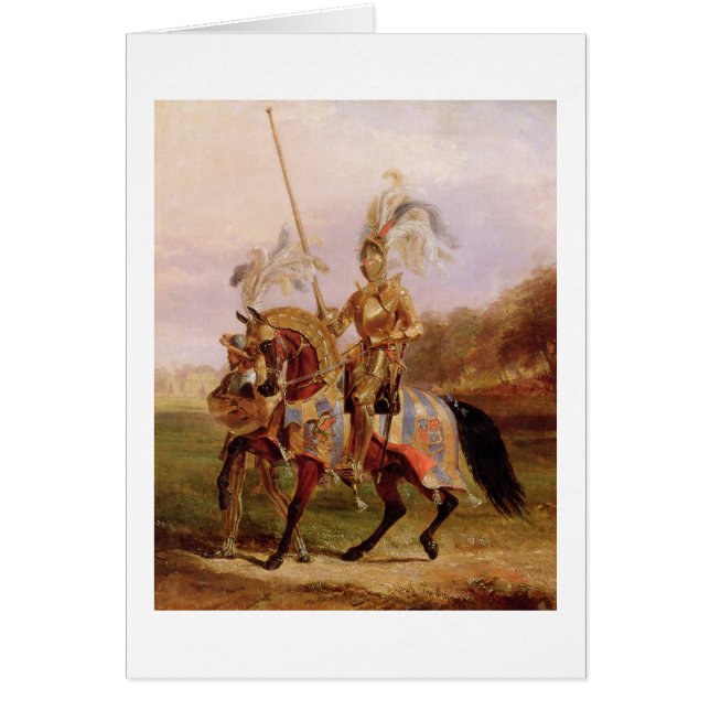 At Eglinton, Lord of the Tournament, 1840 (oil on (Front)