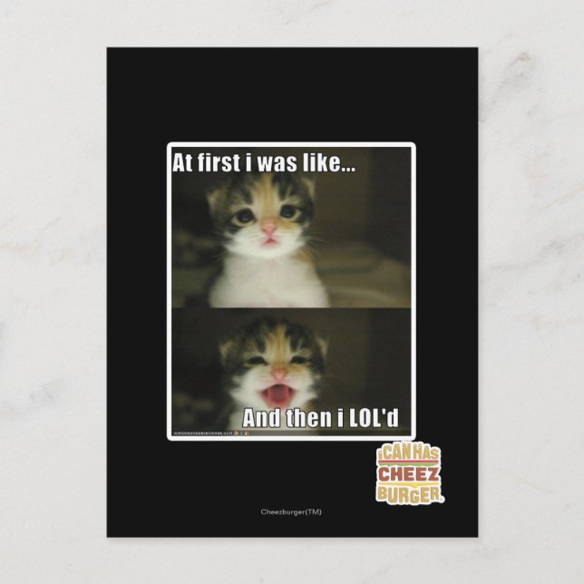 At first I was like Postcard (Front)