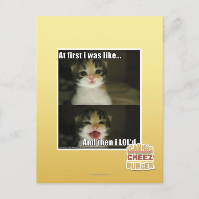 At first I was like Postcard (Front)