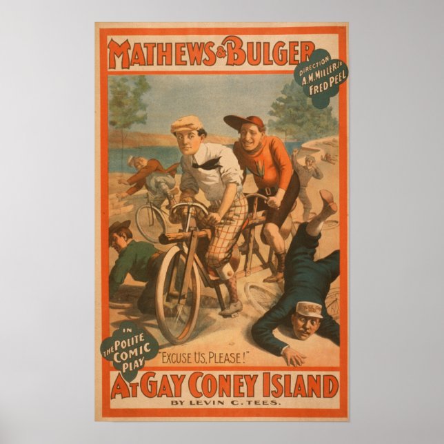 "At gay Coney Island" Musical Comedy Poster #1 (Front)