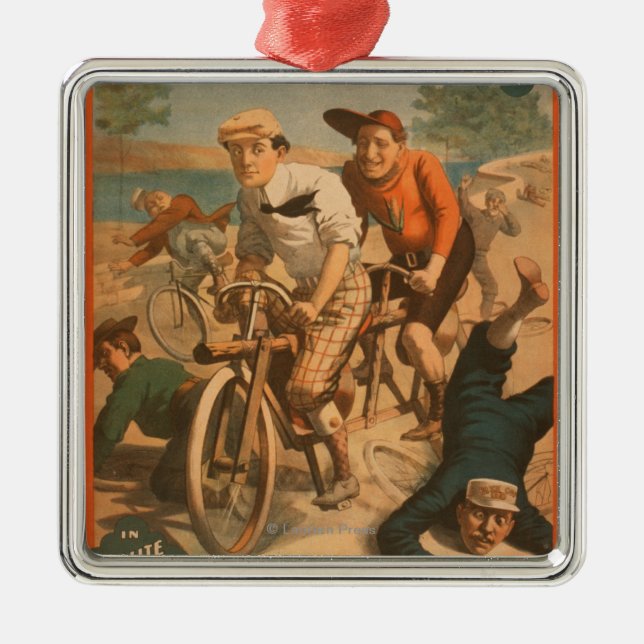 "At gay Coney Island" Musical Comedy Poster #1 Metal Tree Decoration (Front)