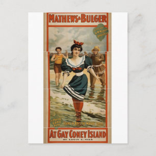 At Gay Coney Island Postcard