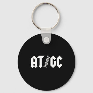 At Gc Biology Dna Strand Double Helix Teacher Stud Key Ring