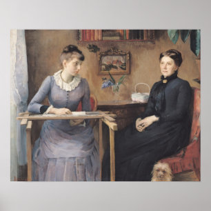 At Home or Intimacy, 1885 Poster