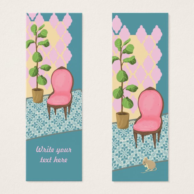 At Home Personalised Bookmark (Front & Back)