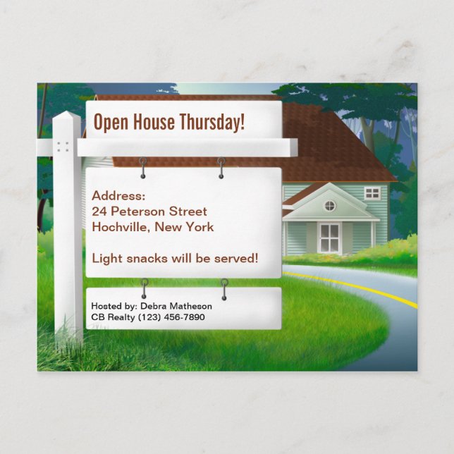 At Home Real Estate Postcard (Front)