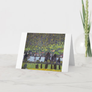 At Lake Atter, Gustav Klimt Card