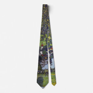 At Lake Atter, Gustav Klimt Tie