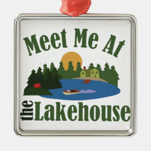 At Lake House Metal Tree Decoration