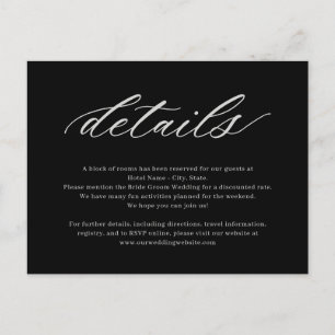 At Last Editable Colour Wedding Enclosure Card