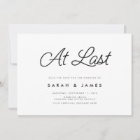 At Last Script Modern Minimalist