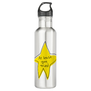 At Least You Tried - Yellow Star 710 Ml Water Bottle