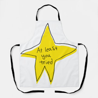 At Least You Tried - Yellow Star Apron