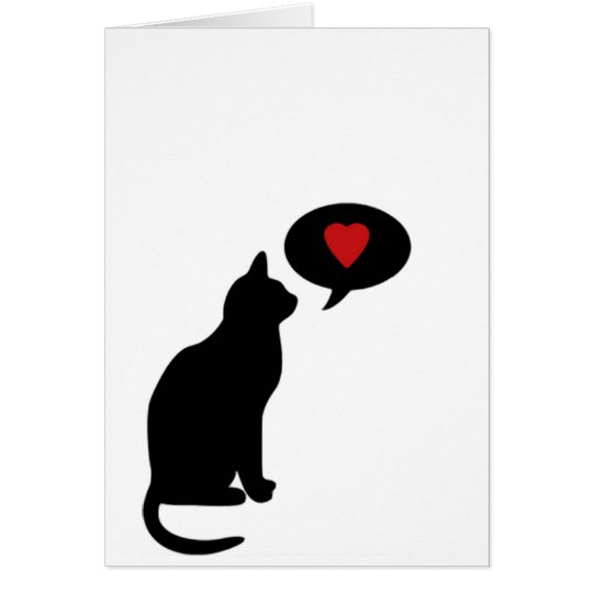 At least your cat loves you card