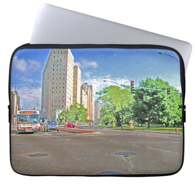 At Lincoln Avenue Laptop Sleeve (Front)