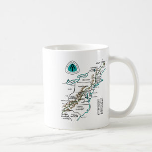 At Logo Appalachian Trail Hiking Map Coffee Mug