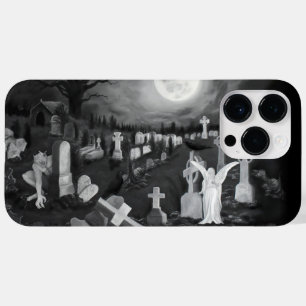 At night on the cemetery - Angel with Devil Case-Mate iPhone 14 Pro Max Case