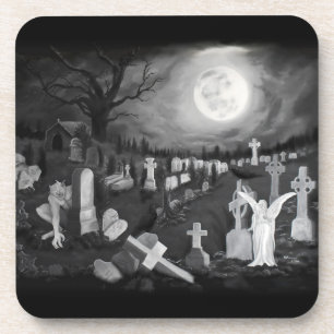 At night on the cemetery - Angel with Devil Coaster