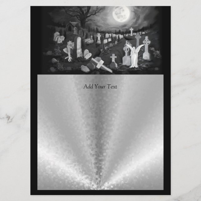 At night on the cemetery - Angel with Devil Menu (Front)