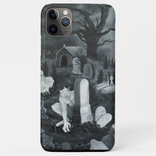 At night on the cemetery - Devil iPhone 11 Pro Max Case