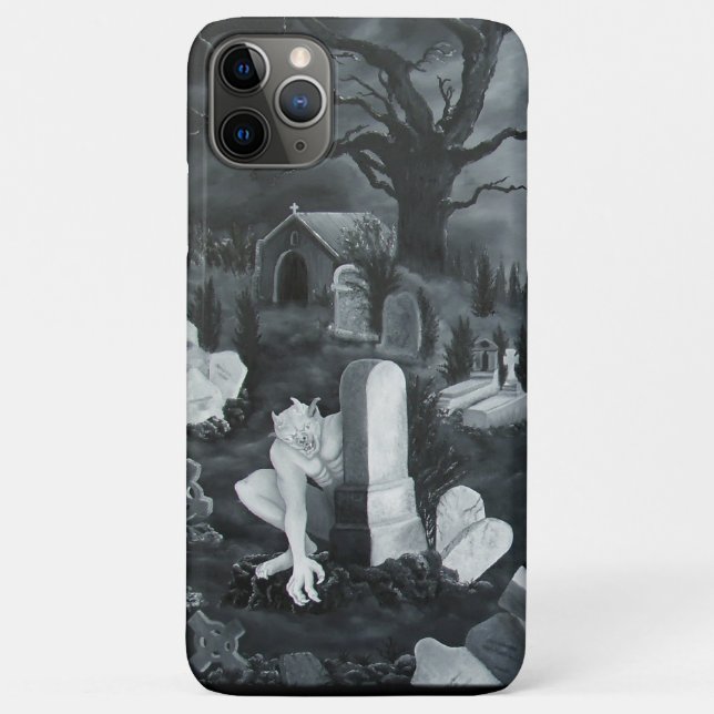 At night on the cemetery - Devil Case-Mate iPhone Case (Back)