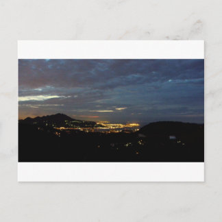 At Nightfall/Tamshui River Mouth, Taipei Taiwan Postcard