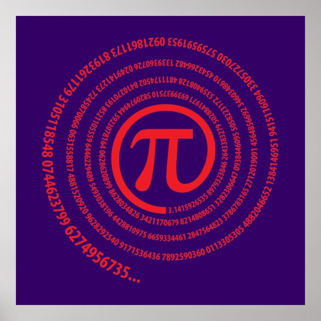 At Pi Sign, Spiral Version Poster (Front)