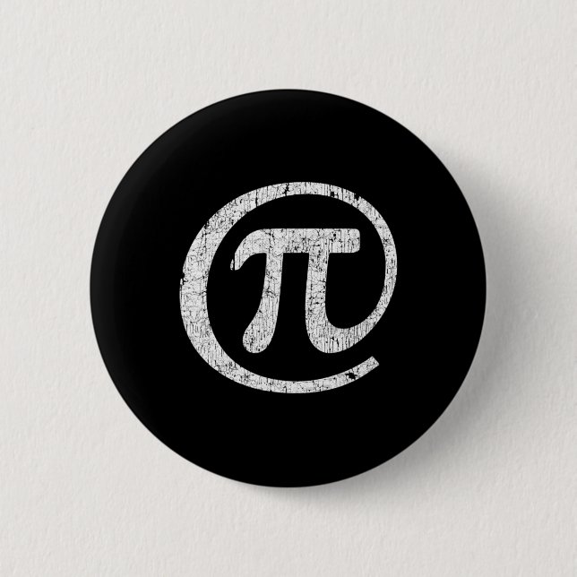 At Pi Symbol @ Math Geek Pi Day  6 Cm Round Badge (Front)