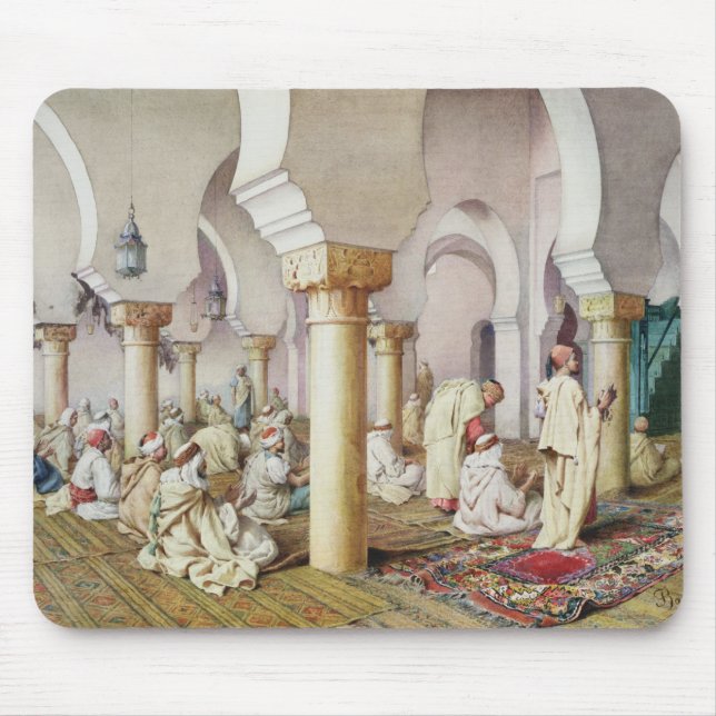 At Prayer in the Mosque, 1884 Mouse Mat (Front)