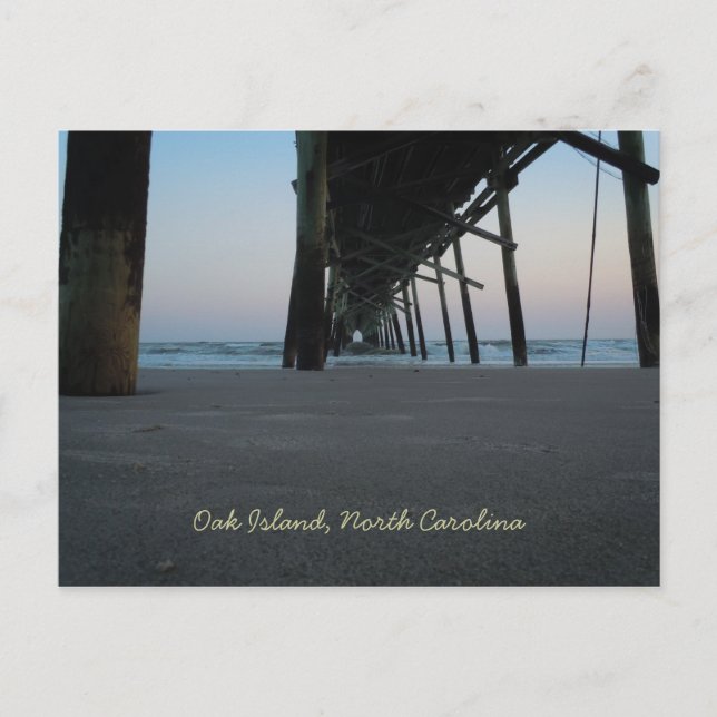 At Sea Level - Oak Island, NC Postcard (Front)