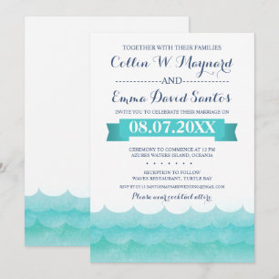 At Sea Nautical Wedding Invitations